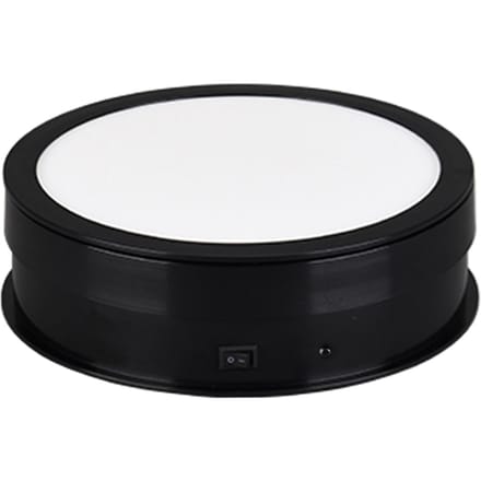 20cm Gemotoriseerde Roterende Displaystandaard Roterende Draaitafel 10kg 22lbs Draagvermogen 360 graden Roteerbaar Display zwart
