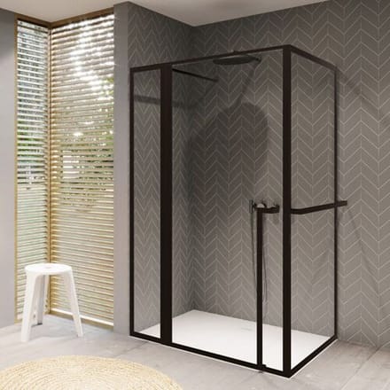 Riho Lucid swing door corner entry with fixed part and side panel GD203 120 x 80 cm, G005019121