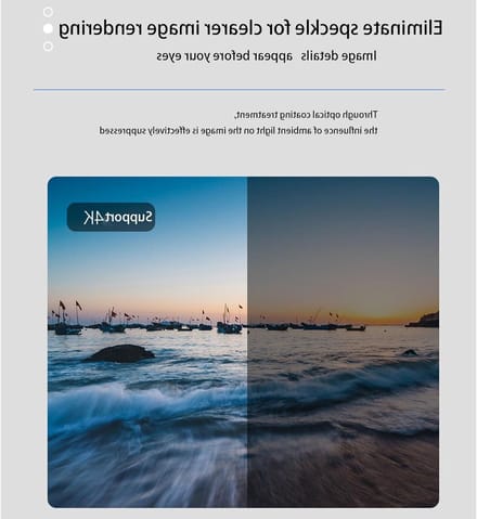 Projectiescherm - UST ALR Scherm - Thuisbioscoop Creëren - Omgevingslicht Afwijzing - 100 inch - Wit