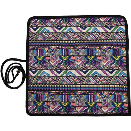 20 Holes Handmade Canvas Paintbrush Holder Paint Pen Case Stationery Pen Storage Pouch gray