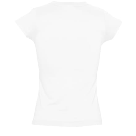 SOLS Dames/dames Maan V Hals T-Shirt met korte mouwen (Wit)