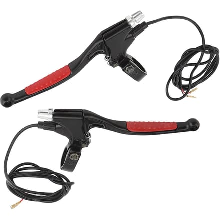 2 stuks Aluminium Fietsremhendel Elektrische Remhendel voor Elektrische Fietsen Scooters black