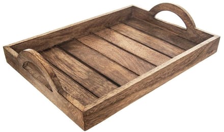 Dienblad Houten MANGO 35,5x25,5 cm - Serveer Plateau - Serveerplateau