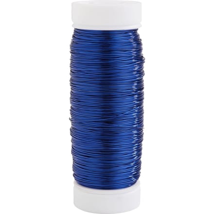 Koperdraad, Ø 0,30 mm, 50 m - Blauw