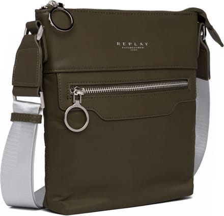 REPLAY Schoudertas Reporter Military Green Olijfgroen