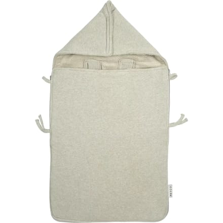 Meyco Baby Knit Basic voetenzak - sand melange - 40x82cm