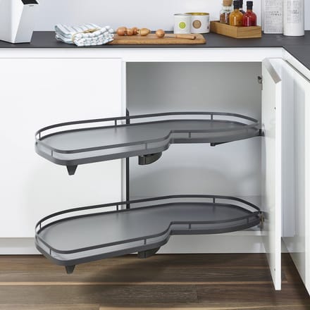 Kesseböhmer LeMans II Hoekkast beslag links 450 mm anthraciet