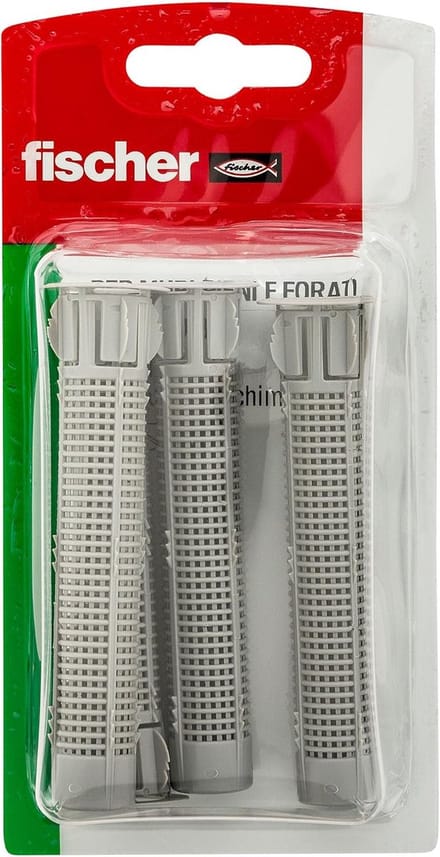 Stekkerpluggen Nylon 16 x 85 mm voor Geperforeerde Steen - Set van 4