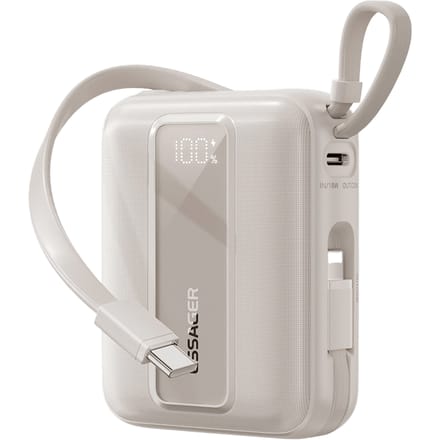 Essager Quick Charge Compact Powerbank met Kabels Titanium 20.000 mAh