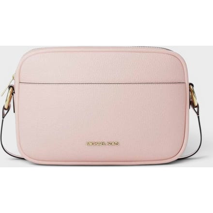 Michael Kors Gegraveerde Leren Camera Schoudertas - Roze