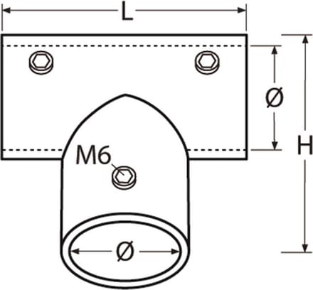 T-stuk 90 graden, 22mm RVS-316 (A4)
