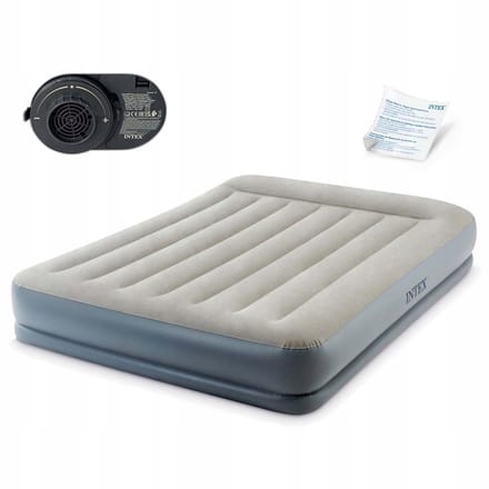 Intex Luchmatras 203x152x30cm met Ingebouwde Elektrische Pomp