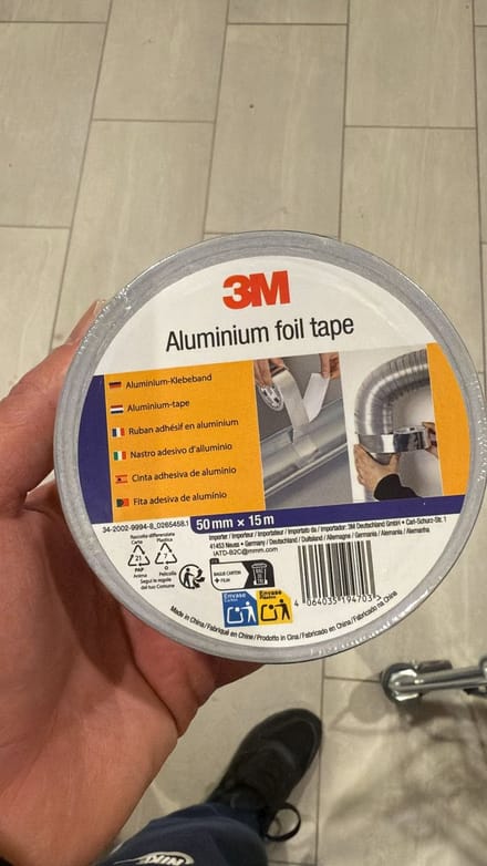 3M Aluminium Folie Tape - 50mm x 15m