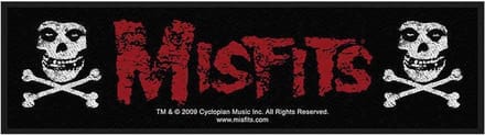 Misfits - Cross Bones Patch - Super Strip - Zwart