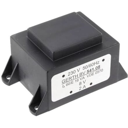 Gerth PTA541501 Printtransformator 1 x 230 V 1 x 15 V/AC 16 VA 1066 mA