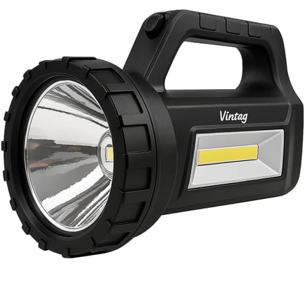 LED Zaklamp - Op Batterij - Grote Schijnwerper - 100 Lumen -