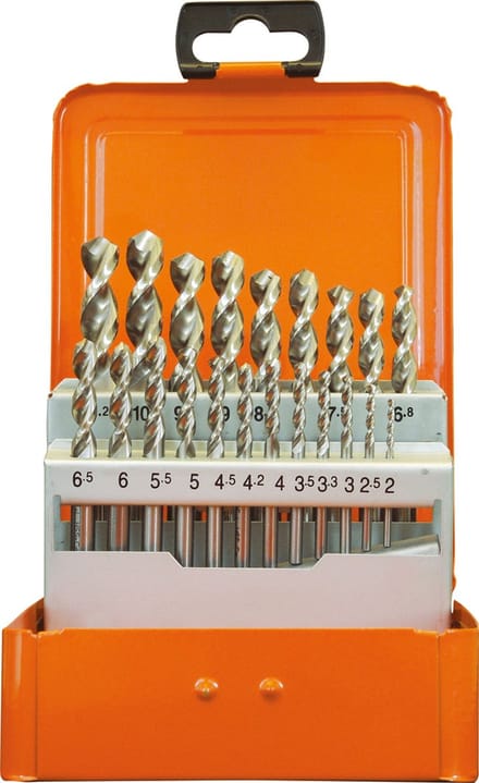 21-dlg Spiraalboorset 2 - 10,2 mm , HSS-Co DIN 1897 Typ UF-L ''Projahn''