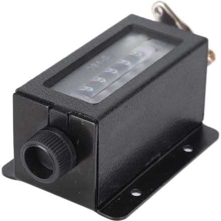 Compteur Mécanique 6 Chiffres Compteur de Dépouille à Course Manuelle avec Ressort pour Presse Poinçonneuse D94?S gray