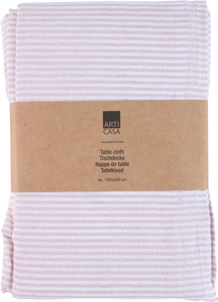 Table cloth stripe lurex orang