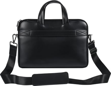 UNIQ Accessory 13 inch leren laptoptas - Zwart
