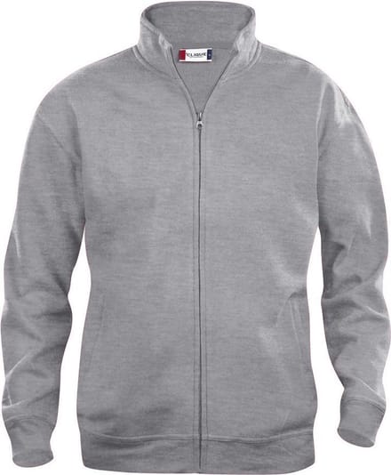 Basic cardigan grijsmelange xs