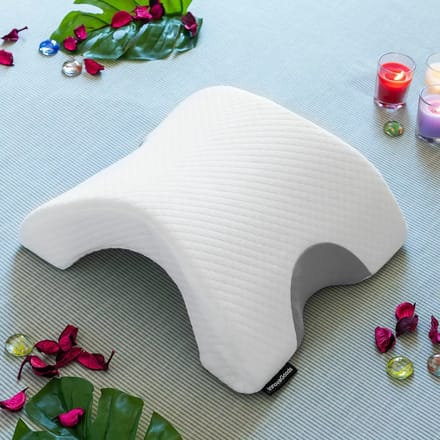 Oreiller Viscoélastique - Cozzy - Cervical - Ergonomique - Pour Couple - Mousse à Mémoire blanc