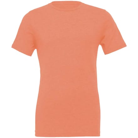 Bella+Canvas Unisex Heather CVC Short Sleeve Tee CV3001CVC - Heather Sunset - M