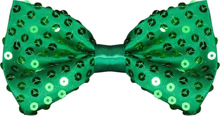Strikje Pailletten - Luxe - Glitter Strik - Vlinderdas - Unisex - One Size - Groen