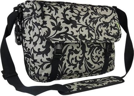 BECK Messenger Decoration Fietstas Black/White