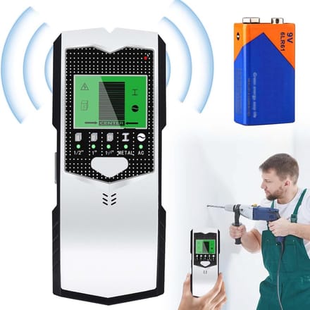 Multifunctionele Wandscanner 5-in-1 Detector voor Metaal, Hout en Stroomkabels met LCD