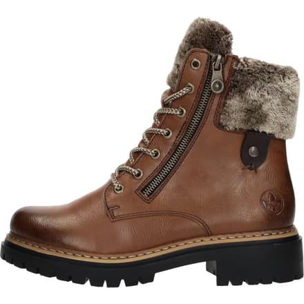 Rieker Veterboots cognac Synthetisch - Maat 40