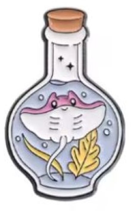 Pin Broche - enamel pin - kledingspeld - Rog fles