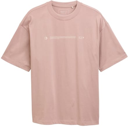 Tom Tailor Denim - T-shirt van zware jersey met print - Maat M - smoky rose