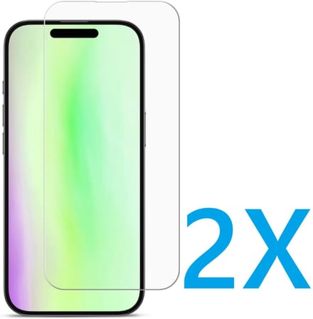 Glasplaatje Geschikt voor: Apple iPhone 17 Pro Max - 2x Screenprotector - screen protector - glas - bescherm - beschermglas