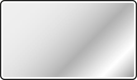 Miroir salle de bain avec eclairage LED et contour noir - 120x70cm - GO BLACK LED