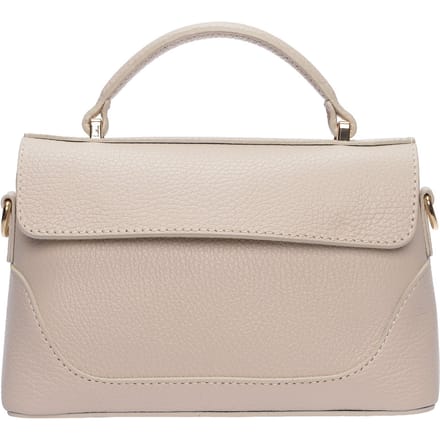 Luisa Vannini Beige Rundleer Tas