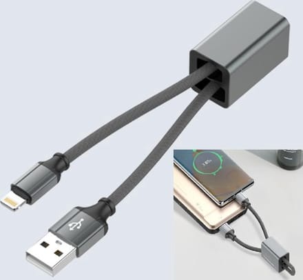 Lightning kabel 25CM Lengte | Geschikt voor iphone Lightning powerbank Snellader