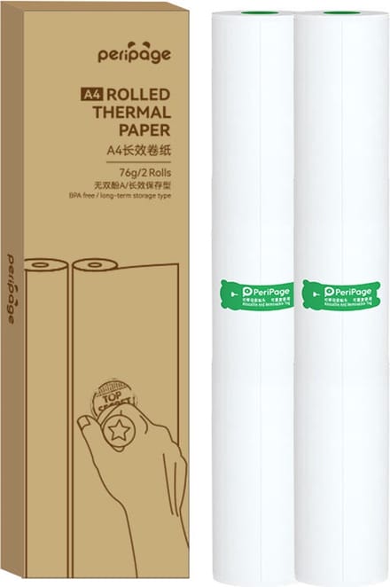 Peripage A40 - 2x Thermische papier rollen - Printpapier