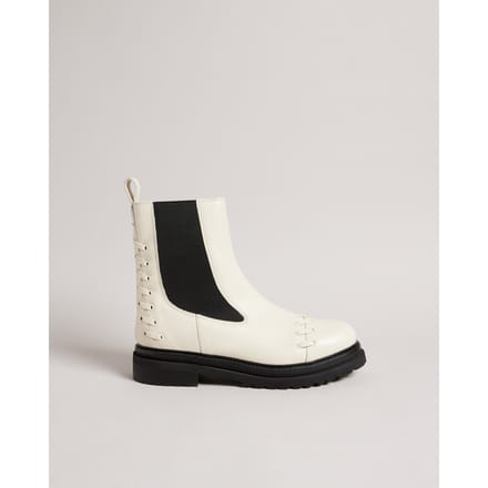 Ted Baker Lukki Chelsea Boot Met Zweepsteek Detail, Naturel
