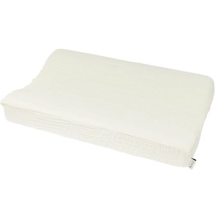Meyco Baby Uni aankleedkussenhoes - pre-washed hydrofiel - offwhite - 50x70cm