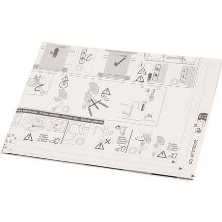 AEG sjabloon, deurpaneel, sleepscharnier 140186273151