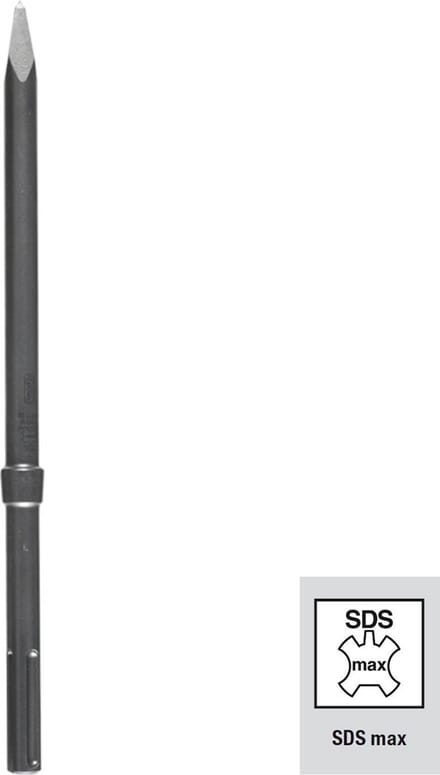 KWB puntbeitel voor breekhamer - 400 mm - Ø 18 mm - SDS Max