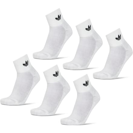 Adidas Ankle 6 Pack Sokken Unisex - Wit - Maat 43-45