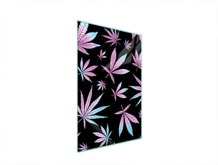 TMK ArtDeko - Snijplank - 35x52 cm - Bladmotief - Glas