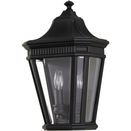 Feiss LED Wand Buitenlamp Cotswold Lane | 2X E14 Max 60W | IP44 | Dimbaar | Black