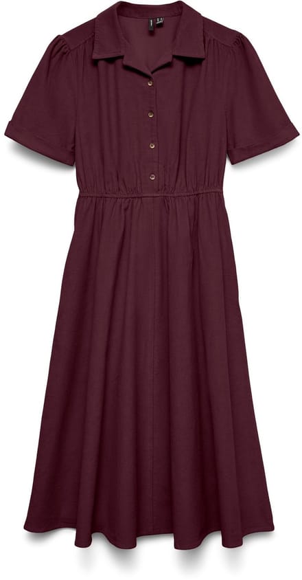 VERO MODA - VMRAY SS CALF CORDUROY DRESS WVN EXP - Dames - Mini jurken