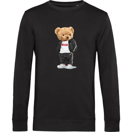 Heren Sweaters met Ballin Est. 2013 Bear Tracksuit Sweater Print - Zwart - Maat M