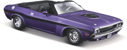 Maisto 1/24 Dodge Challenger R/T Cabrio Paars 1970