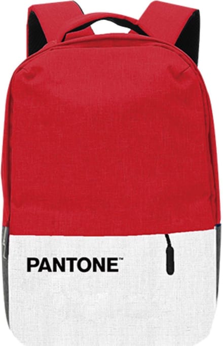 Pantone PT-BPK001R1 rugzak Casual rugzak Rood, Wit Polyethyleen, Polyurethaan (PU)
