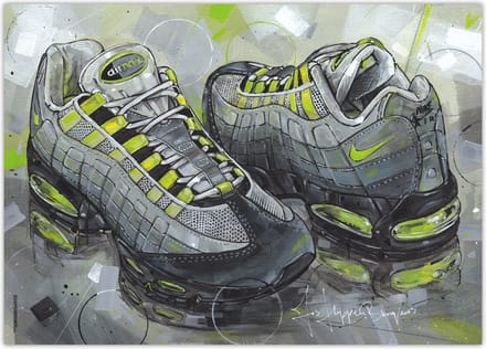Sneaker poster Neon vullend 70x50 cm